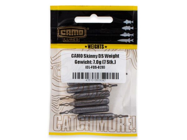 Camo Lures Skinny DS Weight Verpackung